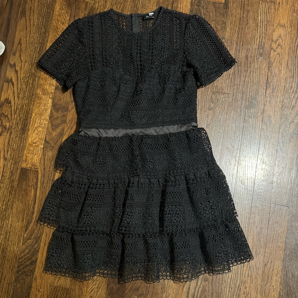 Bardot Black Lace Dress